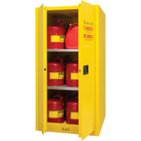 Zenith Safety Products SDN648 Flammable Storage Cabinet, 60 gal., 2 Door, 34" W x 65" H x 34" D