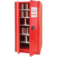 Zenith Safety Products SDN652 Paint/Ink Cabinet, 96 gal., 5 Shelves