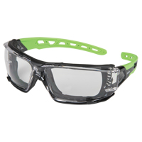 Zenith Safety Products SDN707 Z2500 Series Safety Glasses with Foam Gasket, Clear Lens, Anti-Scratch, ANSI Z87+/Meets/Exceeds CSA Z94.3
