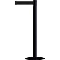 Tensator MP33STDNOB9XCS Marine Post, Steel, 38" H, Black Tape, 7.5' Tape Length