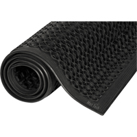 Mat Tech WSSL35BK Tapis l&eacute;ger Safewalk, Nid d'abeilles, 3' x 5' x 1/2", Noir, Caoutchouc