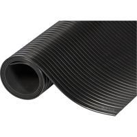 Mat Tech WR1836BKSM-5 Wide Rib Mats, Runner, 3' x 5' x 1/8", Black