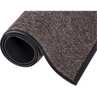 Mat Tech TLM4628 Three-N-One Mat, Wiper/Scraper, 4' x 6' x 5/16", Pebble Brown