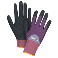 Produits de sécurité Zenith SDP444 Gants enduits de premi&egrave;re qualit&eacute; ZX-2, 7/Petit, R&ecirc;vetement Nitrile/Mousse de nitrile, Calibre 18, Enveloppe en Nylon