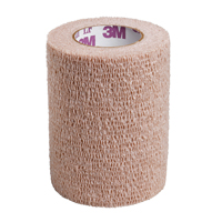 3M 3M2083 Coban Latex-Free Wraps, Cut to Size L x 3" W, Class 1, Self-Adherent
