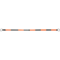 Zenith Safety Products SDP614 Retractable Cone Bar, 7' 5" Extended Length, Black/Orange