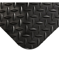 Wearwell 497.58X3X30BK Smart Mats No.497, Diamond, 3' x 30' x 5/8", Black, PVC/Urethane
