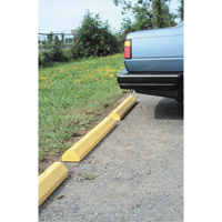 Plastic Recycling 6CS-YL Car Stops, Plastic, 6' L, Yellow