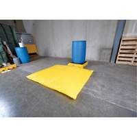 Ultratech 1320 Syst&egrave;mes de r&eacute;servoir souple pour plateforme de d&eacute;versements, Capacit&eacute; de d&eacute;versement 77 gal. US, 25,8" x 30,5" x 5,8"