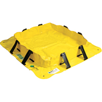 Enpac 57-488-YE-SU Stinger Yellow Jacket Berm, 160 US gal. Capacity, 4' W x 8' L x 8" H, Snap-Up Bracket
