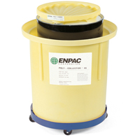 Enpac 8001-YE Poly-Collector 66 with Steel Drum, 32.5" dia. x 42" H, 70 US gal. Spill Cap.