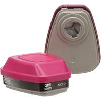 3M 60921 6000 Series Respirator Cartridges, Gas/Vapour Cartridge, Organic Vapour/P100