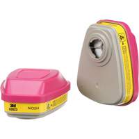 3M 60923 6000 Series Respirator Cartridges, Gas/Vapour Cartridge, Organic Vapour/Acid Gas/P100