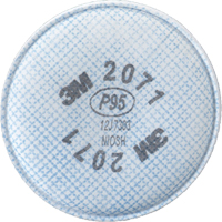 3M 2071 Pr&eacute;filtres pour respirateurs s&eacute;rie 2000, Filtre contre les particules, Filtre P95