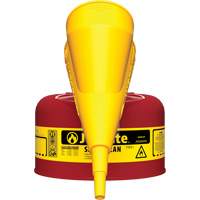 Justrite 7110110 Safety Cans, Type I, Steel, 1 US gal., Red, FM Approved/UL/ULC Listed