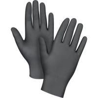 Tactile Grip Examination Gloves, Small, Nitrile, 5-mil, Powder-Free, Black SEB085 | TENAQUIP