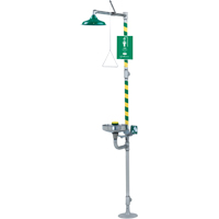 Haws 8300-8309 Combination Emergency Shower and Eye/Face Wash Stations, Ceiling-Mount