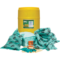 SPC SKH-55 Hazwik&reg; Spill Kit, Hazmat, Drum, 38 US gal. Absorbancy