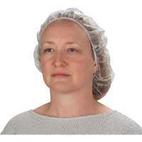 Produits de sécurité Zenith SEC376 Bonnets bouffants non tiss&eacute;s, Polypropyl&egrave;ne, 21"/Grand, Blanc