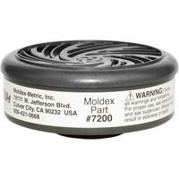 Moldex 7200 Filtres pour respirateur s&eacute;rie 7000/9000, Cartouche gaz/vapeur, Gaz acide
