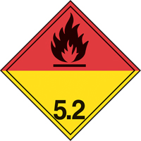 Incom Top Tape & Label TT521A Plaque-&eacute;tiquette TMD peroxyde organique, Aluminium