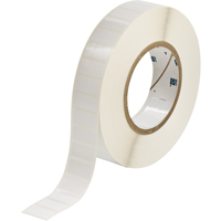 Brady THT-53-423-3 B-423 Thermal Transfer Labels, Polyester, 2.03" L x 0.51" H, White