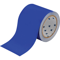 Brady 104374 ToughStripe&reg; Floor Marking Tape, 4" x 100', Polyester, Blue