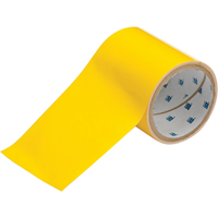 Brady 104372 Rubans pour marquage de planchers ToughStripe, 4" x 100', Polyester, Jaune