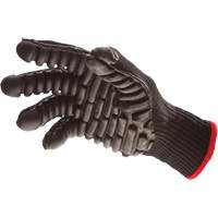 Impacto 4732 Gants amortisseur de vibration Blackmaxx, Taille Grand, Paume Synth&eacute;tique