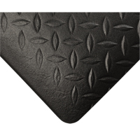 Wearwell 452.12X2X3BK Tuf Sponge Mats No. 452, Diamond, 2' x 3' x 1/2", Black, PVC Sponge