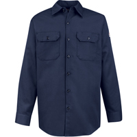 Bulwark SEW2NV-RG-XL Flame-Resistant Work Shirts, X-Large, Navy Blue