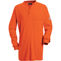 Bulwark SEL2OR-RG-XXL Chemises Henley sans &eacute;tiquette &agrave; manches longues r&eacute;sistantes aux flammes, 2T-Grand, Orange