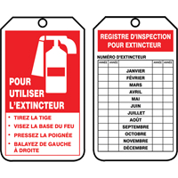Safety Tags, Cardstock, 3-1/8" W x 5-7/8" H, French  SED654 | TENAQUIP