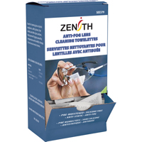 Produits de sécurité Zenith SEE379 Serviettes nettoyantes pour lentilles, 5" x 8", Paquet de 100