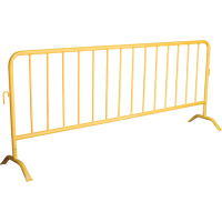 Zenith Safety Products SEE396 Portable Barrier, Interlocking, 102" L x 40" H, Yellow