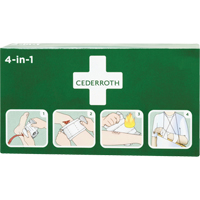  SEE454 Coagulant 4-dans-1 cederroth, 9" lo x 5-1/2" la