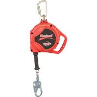 3M Protecta Fall Protection 3590502 Rebel Self Retracting Lifeline, 33', Galvanized Steel, Swivel