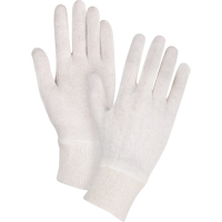 Produits de sécurité Zenith SEE790 Gants d'inspection de poids moyen, Poly/coton, Poignet Poignet en tricot, Hommes