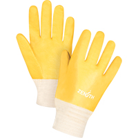 Produits de sécurité Zenith SEE799 Gants &agrave; fini rugueux et r&eacute;sistants aux produits chimiques, Taille 9, 10" lo, PVC, Doublure en Interlock, 47-mil