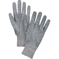 Jersey Gloves, X-Large, Salt & Pepper, Unlined, Knit Wrist SEE952 | TENAQUIP