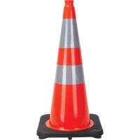 Zenith Safety Products SEF028 Traffic Cone, 28", Orange, 4" & 6" Reflective Collar(s)