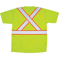 T-shirt conforme à la CSA, Polyester, Moyen, Jaune lime haute visibilité SEF109 | TENAQUIP