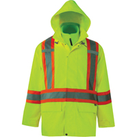 Viking 6400JG-M Journeyman 3-in-1 Safety Jackets, Polyester, High Visibility Lime-Yellow, Medium