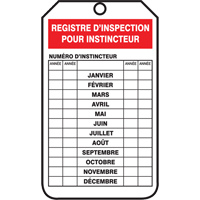 Accuform Signs FRTRS218PTP &eacute;tiquettes de s&eacute;curit&eacute; d'inspection et de contr&ocirc;le de l'&eacute;tat de l'&eacute;quipement, Plastique, 3-1/8" la x 5-7/8" h, Français