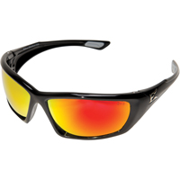 Edge Safety Eyewear XRAP419 Robson Safety Glasses, Red/Mirror Lens, Anti-Scratch, MCEPS GL-PD 10-12/Meets/Exceeds CSA Z94.3