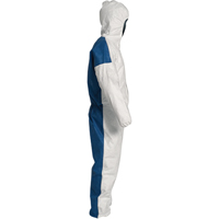 Dupont Personal Protection TD127-XL Hooded Coveralls, X-Large, Blue/White, Tyvek&reg; 400 D