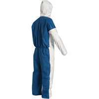 Dupont Personal Protection TD127-XL Hooded Coveralls, X-Large, Blue/White, Tyvek&reg; 400 D
