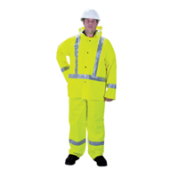 RZ900 Premium Traffic Rain Suit, Polyester, 3X-Large, High Visibility Lime-Yellow SEH118 | TENAQUIP