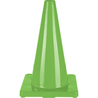 Zenith Safety Products SEH139 Coloured Traffic Cone, 18", Green