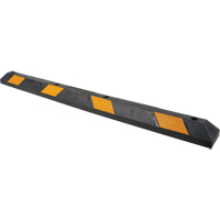 Parking Curb, Rubber, 6' L, Black/Yellow SEH141 | TENAQUIP